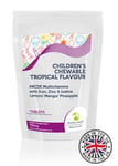Children’s Chewable Tropical Pack of 250 Pills ABCDE Multivitamin Tablets