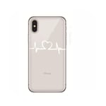 Surprise S Cute Doctor Nurse Heart Beat Phone Case Coque For Iphone 11 Pro Xs Max Se2020 Xr X 8 7 6Plus Soft Silicone Clear Tpu Back Cover-Qn15059-For Iphone X
