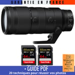 Nikon Z 70-200mm f/2.8 VR S + 2 SanDisk 64GB UHS-II 300 MB/s + Guide PDF ""20 TECHNIQUES POUR RÉUSSIR VOS PHOTOS