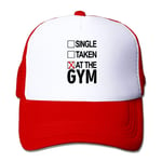 LLeaf Classic Baseball Cap, Single Taken at The Gym Fitted Hats-Adjustable Red