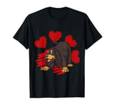I Love My Black And Tan Cocker Spaniel Dog Valentines Day T-Shirt