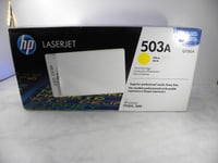 GENUINE HP Q7582A (503A) Yellow Toner Cartridge UK FREE P&P #WHITE UNIT LAPTOP