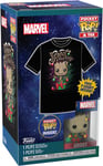 Funko Pocket Pop! Tee (Child): Guardians of the Galaxy - Holiday Groot Vinyl Figure T-Shirt (XL)