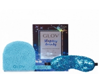 Glov Sleeping Beauty Set Glov: Sleeping Beauty, Sleep Mask, Blue + Sleeping Beauty, Makeup Remover Glove, Bouncy Blue