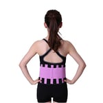 45532rr Sweat belt waist trimmer waist coach slimmer shaper woman man neoprene sports fitness sauna slimming sauna belt, Size:M(Rose) (Color : Purple)
