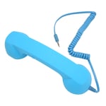 (Sky Blue 30/40lb)3.5mm Retro Telephone Handset Wired Telephone Handset