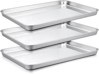 HaWare Oven Baking Tray, Stainless Steel Sheet 31.4 x 24.6 x 2.5 CM 