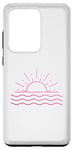 Coque pour Galaxy S20 Ultra Sun & Waves Surf Minimaliste Plage Été Surf Surf Surf