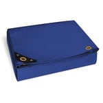 Nemaxx Bâche premium PLA48 400x800 cm - bleu avec œillets, 650 g/m² PVC, abri, toile de protection - étanche, résistante, 32m²