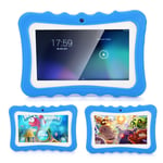 JACKWS Interesting Kids Tablet, 7" HD 1G+8G Android Tablet with Eyes Protect Touchscreen and Dual Camera. Built in Quad Core A33 Chip and Eduactional Games. Good gift for Children.(UK) (Color : UK)