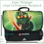 Lego Ninjago School Bag Lloyd Swordgreen Backpack NEW V Line Collection 