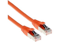 ACT Orange 1.50 meter SFTP CAT6A patch cable snagless with RJ45 connectors