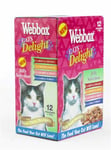 Webbox Cats Delight Pouches Jelly Selection 12x100g (pack Of 4)