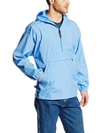 Charles River Apparel Women's Pack Water Resistant Pullover Reg/Ext Sizes Windbreaker Jacket, Columbia Blue, XS UK