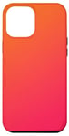 Coque pour iPhone 13 Pro Max Esthétique Aura Mignon Dégradé Ros Et Orange pour femme