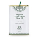 Mellona 100% Organic Extra Virgin Olive Oil, Low 0.6% Acidity, Hand Harvested & Cold Pressed, 3 Litre
