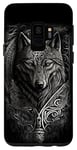 Galaxy S9 Stylish Viking Wolf Design Wild Animal Viking Wolf Case