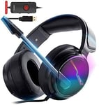 XIBERIA V20 USB PS4 Headset For Host Connection 7.1 Surround Sound PC Gaming He