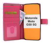New Standcase Wallet Motorola Moto G50 5G (Hotpink)