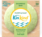 KinKind CLEAR my head! Anti Dandruff Shampoo Bar for Flaky Scalp, Upto 50 50g