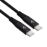 Vultech SM-N114BK USB Type-C to Type-C Cable 20V/3A, USB C Cable 60W PD 7.5cm Nylon 1.2m for MacBook Pro/Air, iPad, Samsung Galaxy S22/S21, Huawei P40/P30/Matebook, Xiaomi12/11, Zenbook