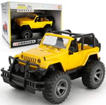 MIEMIE Big Size 1:16 High Speed Rechargeable Four-Wheel Drive Wireless Remote Car 2.4Ghz Racing Off-Road Vehicle Monster Truck RC Buggy Race Racing Chariot Hobby Toys Boys Girls Yellow