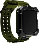Element Case Special Ops Bracelet de montre et étui pour Apple Watch Series, Vert olive/noir, 45MM, Militaire