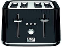 Tefal Loft TT760840 4-Slot Toaster/Black Slice, Plastic, 1700 W