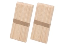 Hobby - Jumbo Glasspinnar i obehandlat trä 15 cm 80-Pack, Pyssel