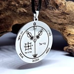 Fourth Pentacle Jupiter Pendant Solomon Seal Talisman Fame Fortune Cord Necklace
