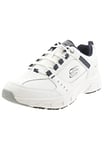 Skechers Men's Oak Canyon - Redwick Trainers, White White Leather Synthetic Textile Navy Trim Wnv, 8 UK