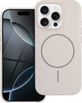 Glansigt Mag Cover Kompatibelt Med Magsafe Passar Iphone 16 Pro Max Vit