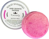 Water-Free Solid Shampoo Bar Promoting Hair Growth and Passion Fragrance