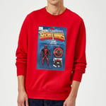 Marvel Deadpool Secret Wars Action Figure Sweatshirt - Red - XXL - Red