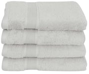 Bambu handduk - 50x100 cm - Ljusgrå - Bambu/bomull - Frotté handduk från Excellent By Borg