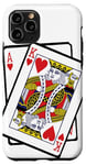 Coque pour iPhone 11 Pro King & Ace of Hearts fête ses 21 ans