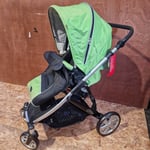 Britax Romer B-Dual 4 Stroller Pushchair Pram Folding Aurora Green Lime