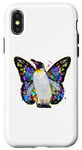 iPhone X/XS Penguins can fly colorful butterfly wings penguin Case