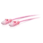 C2G 0.9M (3Foot) CAT6A Extra Flexible Slim Ethernet Cable, Ideal for use with Router, Modem, Internet,Wifi boxes, Xbox, PS5, Smart TV, SKY Q, IP Camera. Delivering Ultra Fast Internet Speeds. PINK