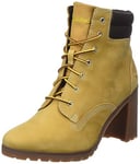 Timberland Women's Allington Double Collar Fashion Boot, Wheat Nubuck, 5.5 UK