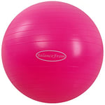 BalanceFrom Ballon d'exercice Anti-éclatement et antidérapant pour Yoga, Fitness, Accouchement avec Pompe Rapide, capacité de 907 kg (78-85 cm, XXL, Rose)