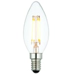 E14 Mini Edison Dimmable LED Light Bulb 4W Warm White Filament Candle Lamp