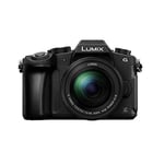 Panasonic Lumix G80M | Appareil Photo Hybride Tropicalisé + Objectif Lumix 12-60mm (Capteur 4/3 16MP, Double stab., Viseur OLED, Écran orient. tact., AF DFD, Vidéo 4K) Noir – Version Française