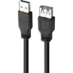 APM Rallonge USB 3.0 APM, USB-A / USB-A, mâle/femelle, noir, 3m