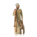 Willow Tree Nativity Figures Staty Handmålad Dekor Julgåva [GGL]