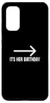 Coque pour Galaxy S20 It's Her Birthday Arrow Pointing Happy Birthday Girl Humour