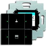 KNX Kontrollelement 2-touch mattsvart