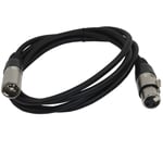 HQRP 6ft 3pin XLR M to XLR F Cable for Behringer B1 B2 B5 C1 C2 C3 C4 ECM8000