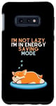 Coque pour Galaxy S10e Amusant et mignon Shiba Inu I'm Not Lazy I'm in Energy Saving Mode