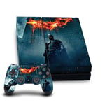 OFFICIAL THE DARK KNIGHT KEY ART VINYL SKIN FOR SONY PS4 CONSOLE & CONTROLLER